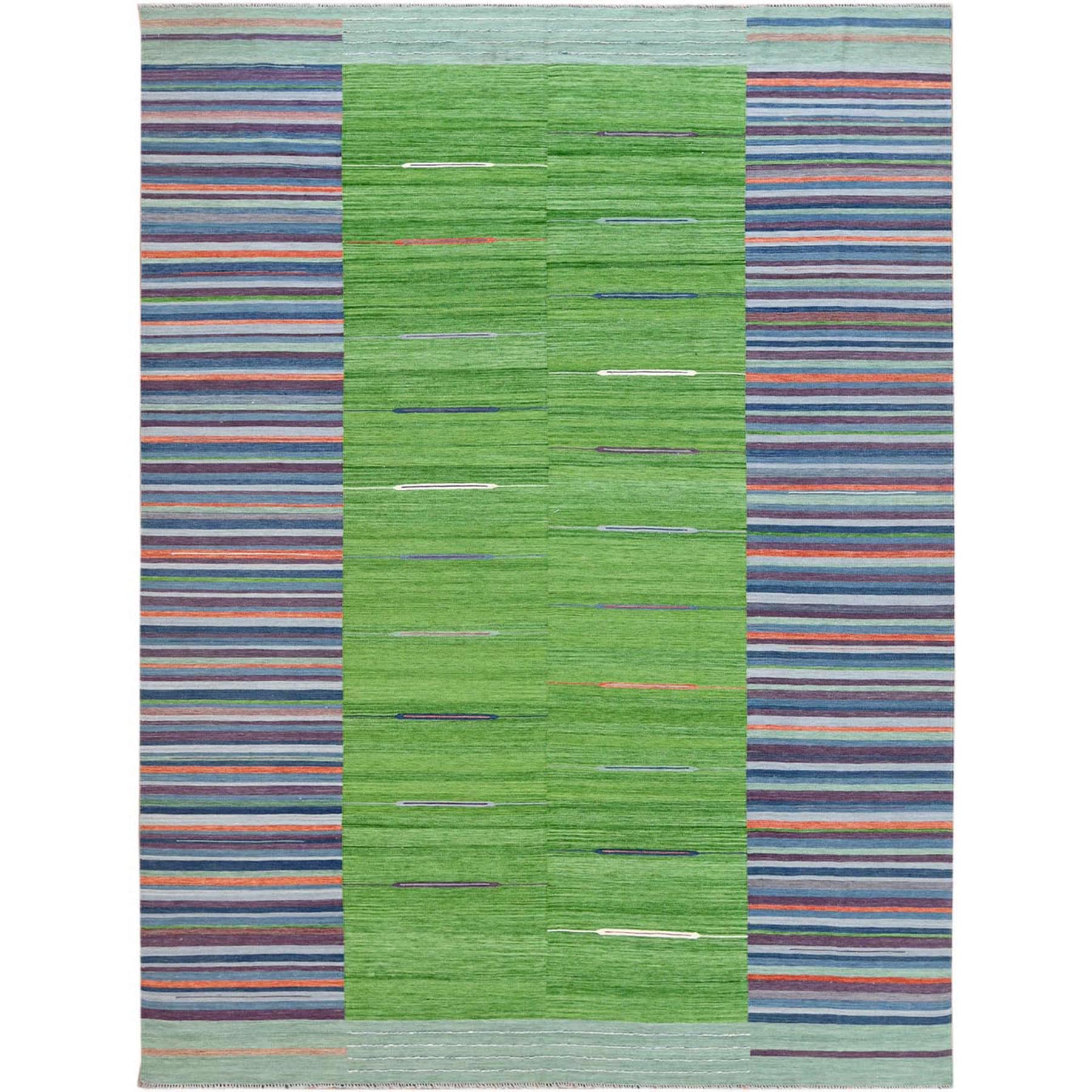 Modern & Contemporary Wool Hand-Woven Area Rug 9'3